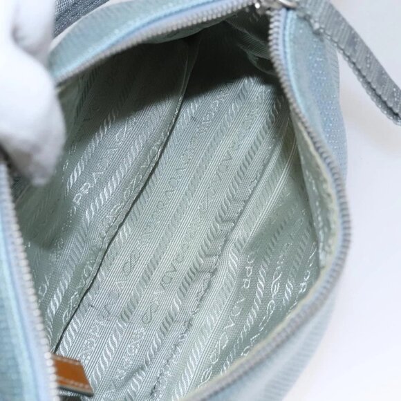 PRADA Sports Shoulder Bag Canvas Blue Auth - Picture 14 of 16